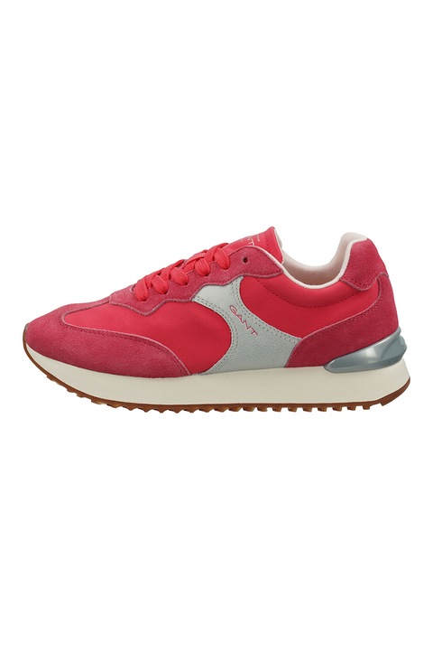 Gant, Bevinda sneaker nyersbőr részletekkel, Rózsaszín/Ezüstszín