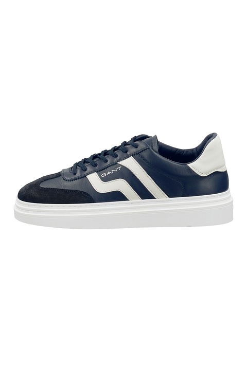 Gant, Pantofi sport de piele cu garnituri de piele intoarsa Cuzmoon, Bleumarin