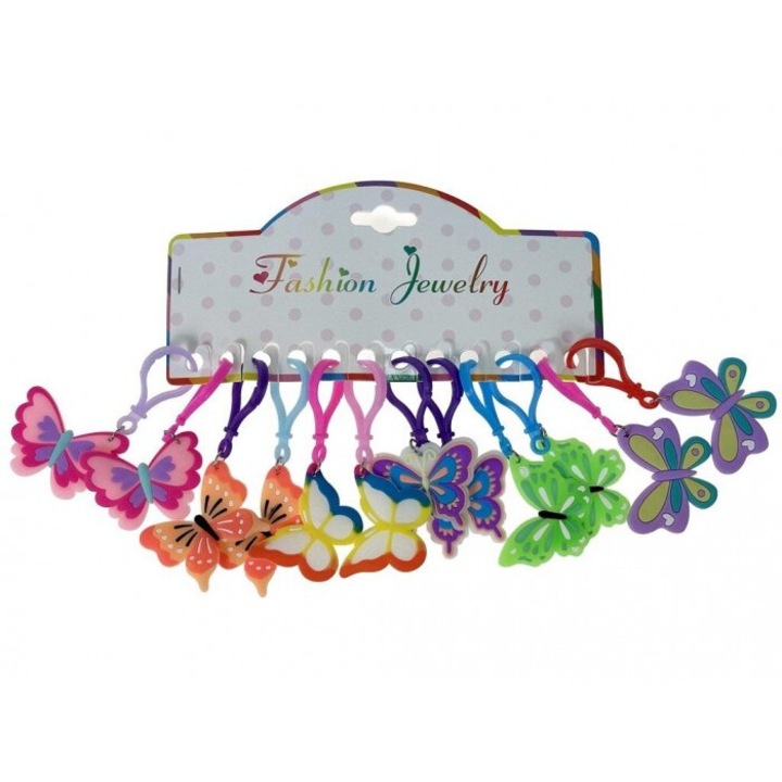 Brelocuri motyl set 12 bucati, ADAR, 395x182mm