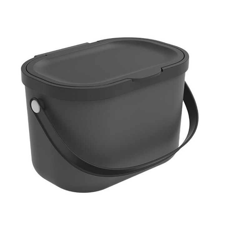 Cos de gunoi bio 3.2L Rotho, antracit, 222x172x147mm