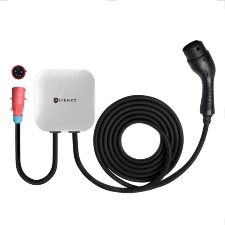 Incarcator electric pentru masini DEFENZO Wallbox, 7000W, IP54, negru/alb, 180x180x85mm