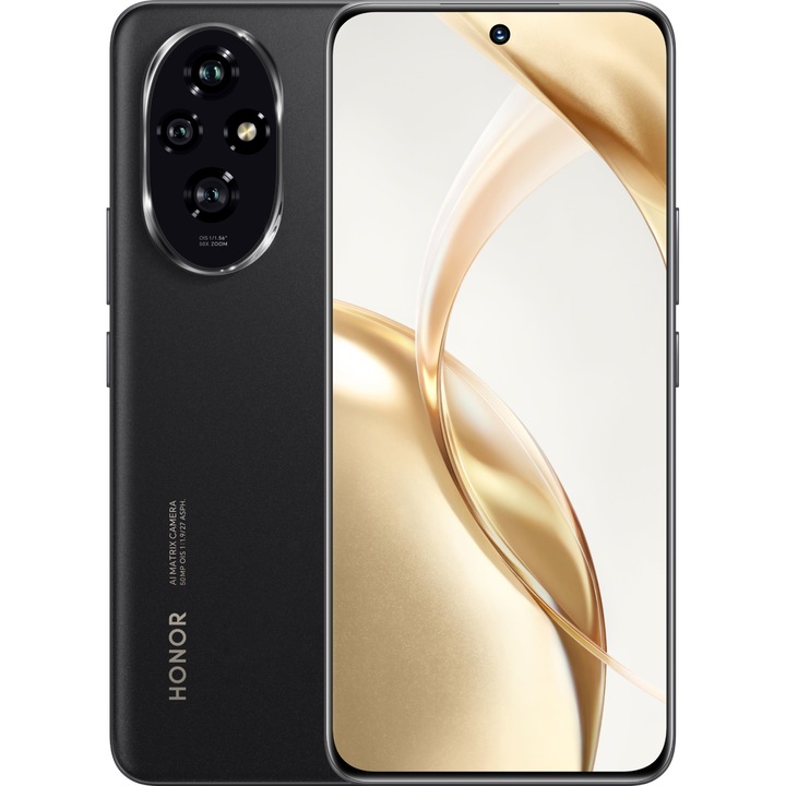 Смартфон Honor 200 5G, 12 GB RAM, 512 GB, черен, 6.7"