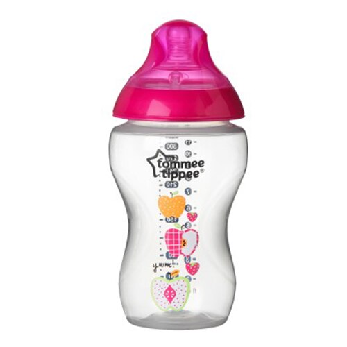 Biberon Tommee Tippee decorat pentru fetite, 340ml