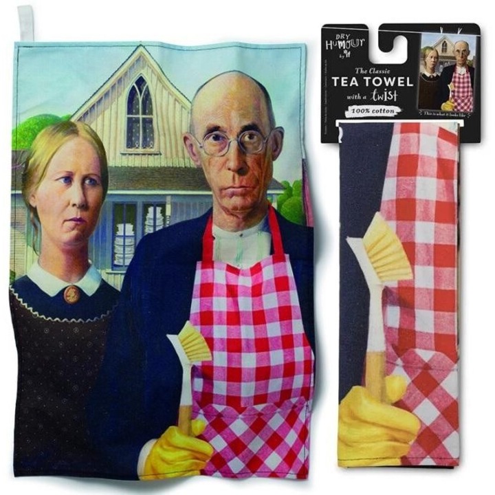 Prosoape de bucatarie, American Gothic, 100% bumbac, 44,5x65,5cm