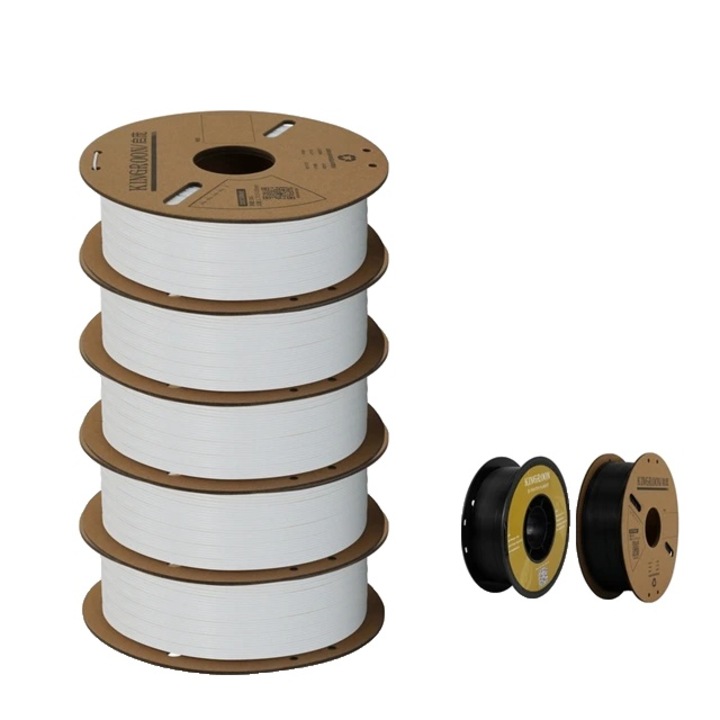 Filament 3D PLA Alb, set 5kg (5 x 1kg)