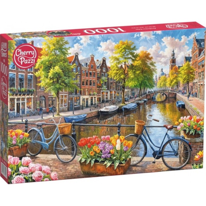 CherryPazzi 1000 db-os puzzle - Amsterdam Tulips (30943)
