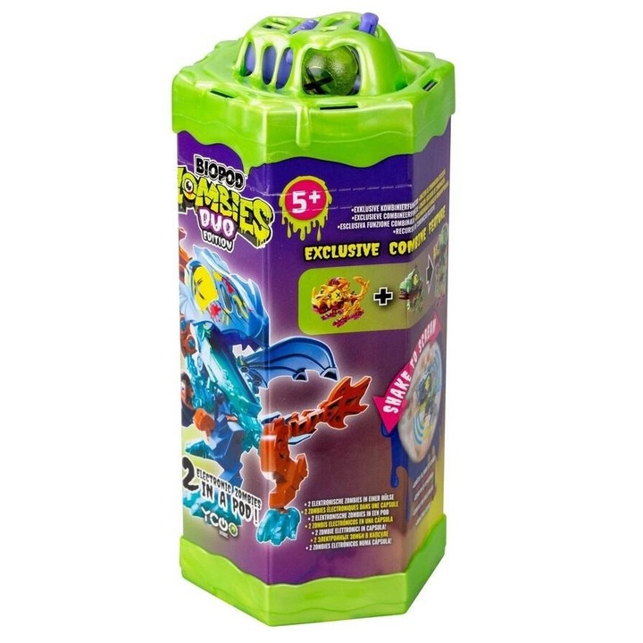 Biopod Zombie Duo figura, Silverlit, elemes, 5+