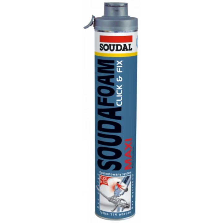 Spuma poliuretanica Soudal Soudafoam Maxi 70, click&fix, 870 ml
