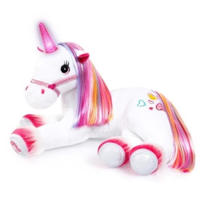 Unicorn de plus Bayer Design, interactiv, efecte luminoase, 324x389mm, multicolor