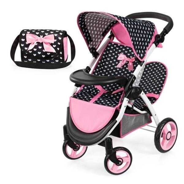 Carucior pentru papusi set XEO, Bayer Design, negru