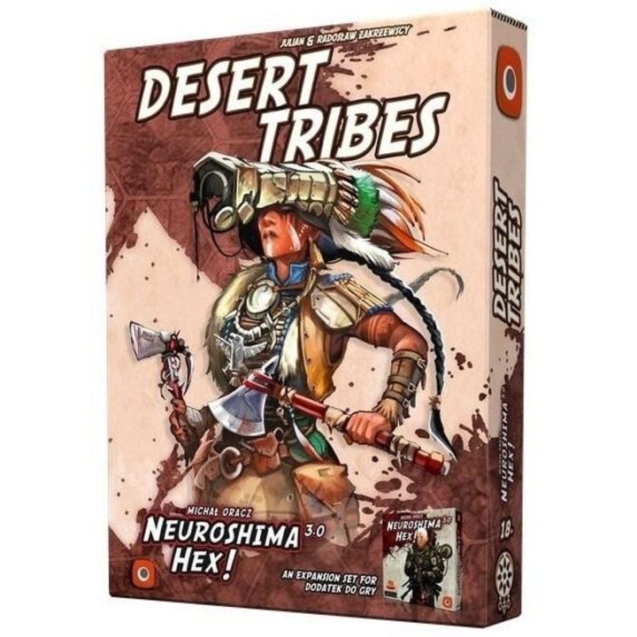 Neuroshima HEX 3.0: Desert Tribes, настолна игра, Portal Games, 130x108 mm, издание PL/ENG, кутия