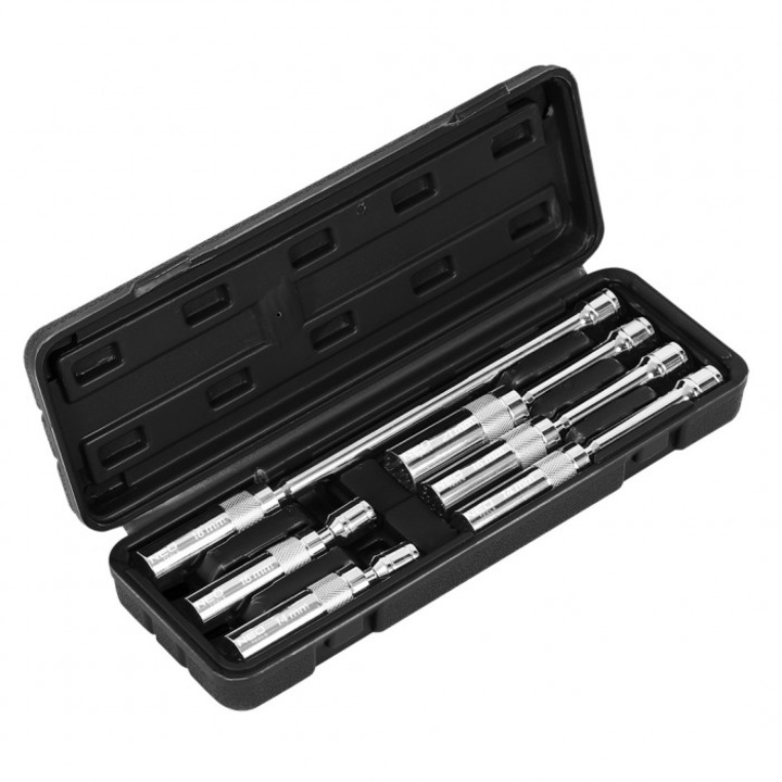 Set de nasade NEO TOOLS, 6 piese, dimensiuni: 3/8" x 14 mm x 4", 3/8" x 16 mm x 4", 3/8" x 21 mm x 6", 3/8" x 14 mm x 6", 3/8" x 16 mm x 6", 3/8" x 16 mm x 11"