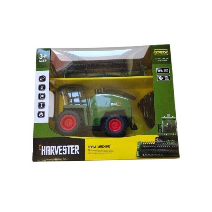 Kombajn zdalnie sterowany Madej, 280x230mm, gyerekeknek 3+, dobozos csomagolás