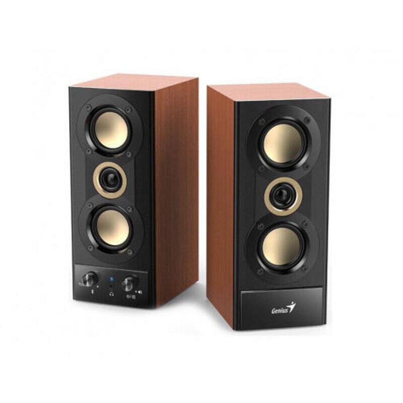 Boxe PC Genius SP-HF800BT, 20W, Bluetooth, lemn - eMAG.ro