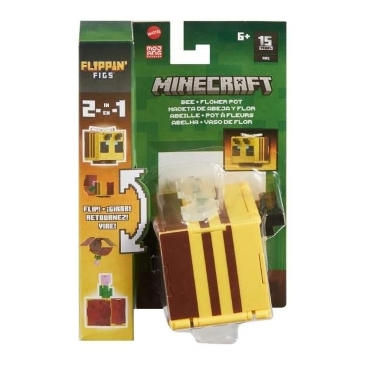 Figurina Minecraft cu transformare 2 in 1, Mattel, 190x125mm, 6+ ani