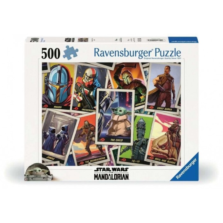 Puzzle 500 Mandalorian, Ravensburger, 587x346mm, cutie
