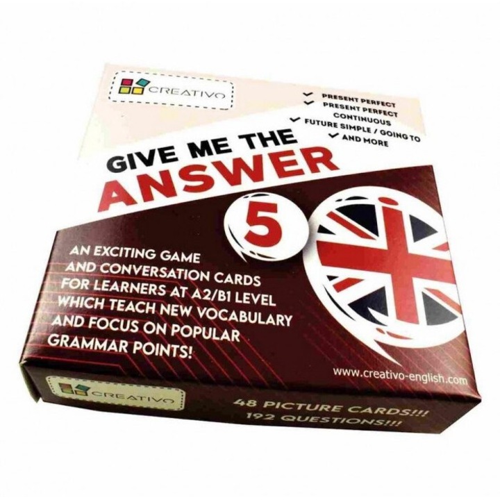 Add meg a választ 5. szint, Creativo, 48 kártya, 154x533 mm, oktatójátékok