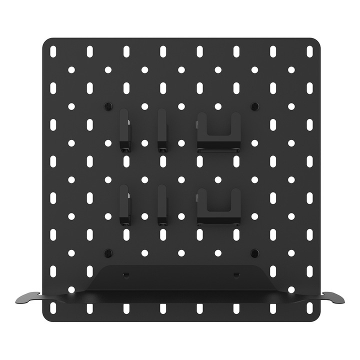 VESA Органайзер Xmart, За телевизор, Метален, Черен