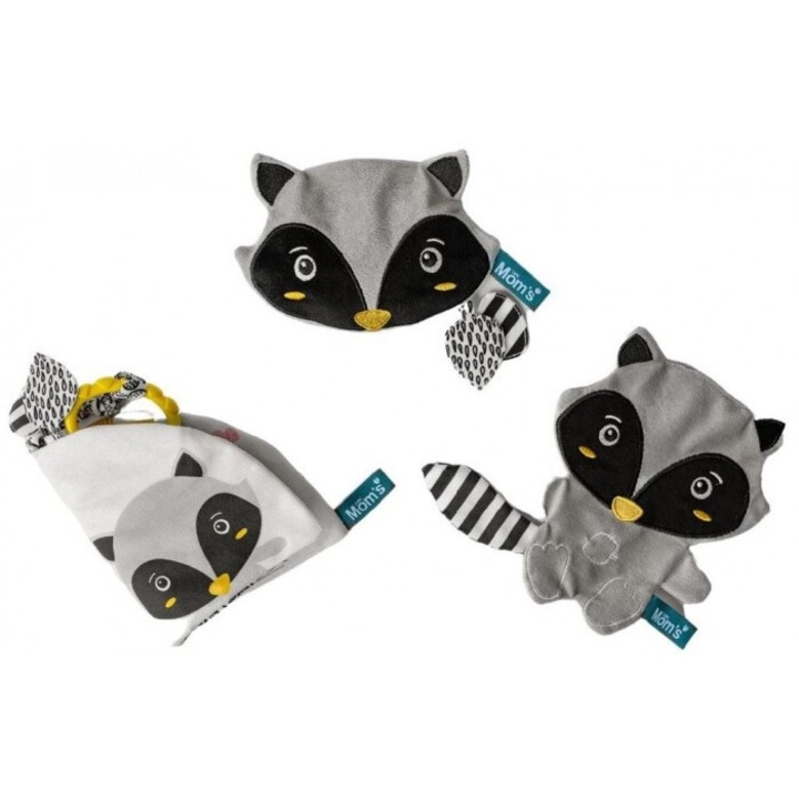 Сензорна карта Szop Pedro, Грижа за мама, черно-бяла с червени детайли, 180x150 мм