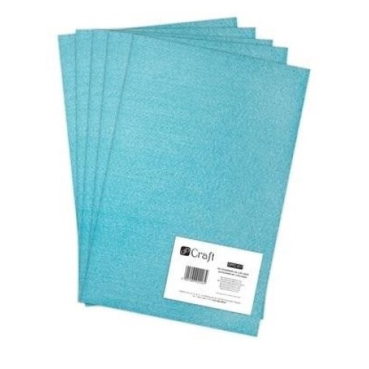 Set 5 plicuri A4 DALPRINT, hartie, albastru