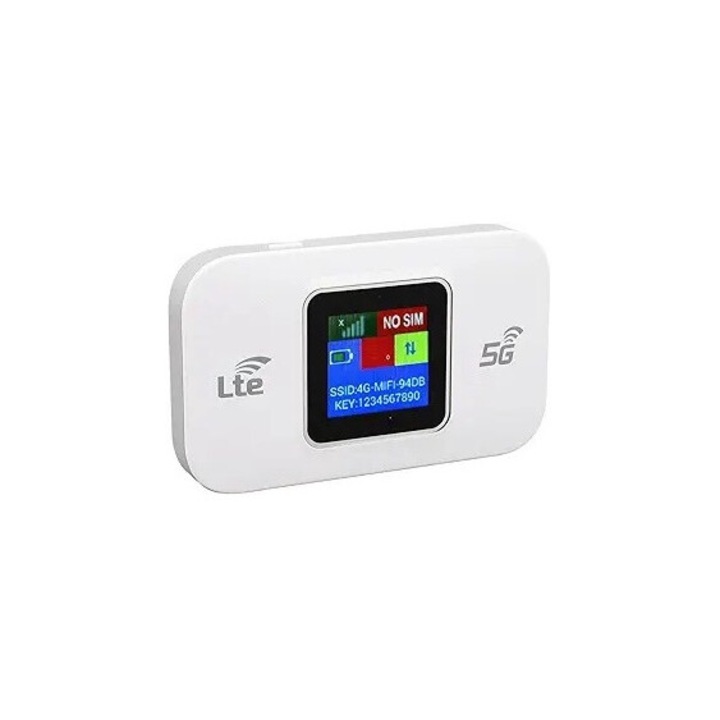 Рутер, преносим, 4G LTE, 300Mbps, свързване на до 10 устройства, USB захранване, цветен екран