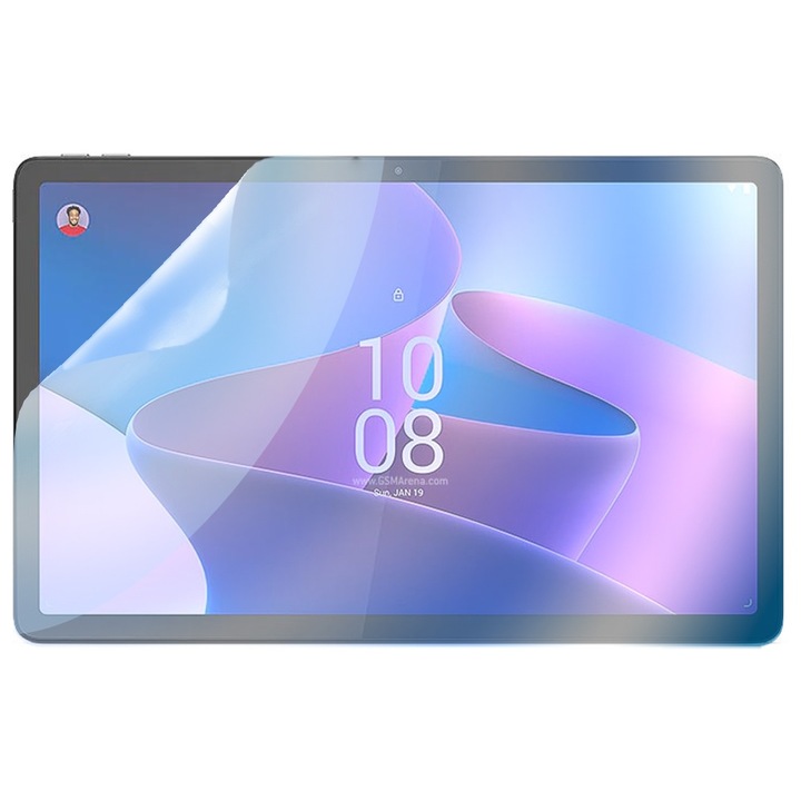 Folie de silicon Blue Guard OptiShield pentru Lenovo M10 Plus / M10 +, Anti-reflexii, Anti-soc, Rezistenta la zgarieturi, Filtru anti lumina albastra pentru protectia ochilor, Aplicare usoara, Transparent