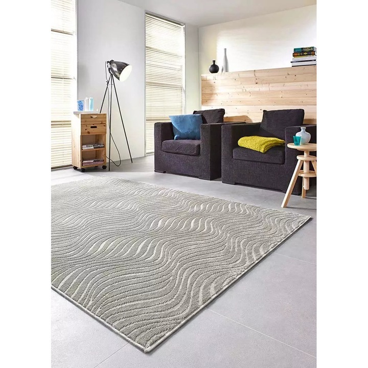 Covor, elSimone, Polipropilena, Uni, Pentru Living, Dormitor, Hol, Antiderapant, Sigur, Protejeaza Podeaua, Usor De Curatat, 200 x 290, Bej