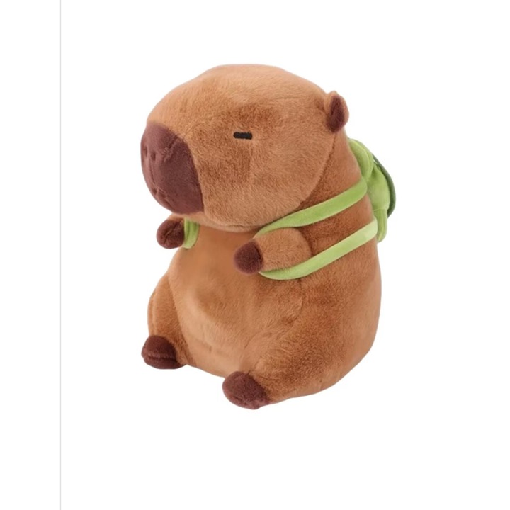 Jucarie de plus Capibara, Capybara cu ghiozdan testoasa, BimBimBo