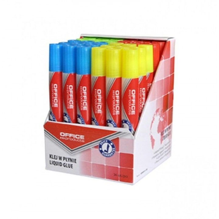 Set 36 Adezive lichide cu varf de burete 50 ml multicolor