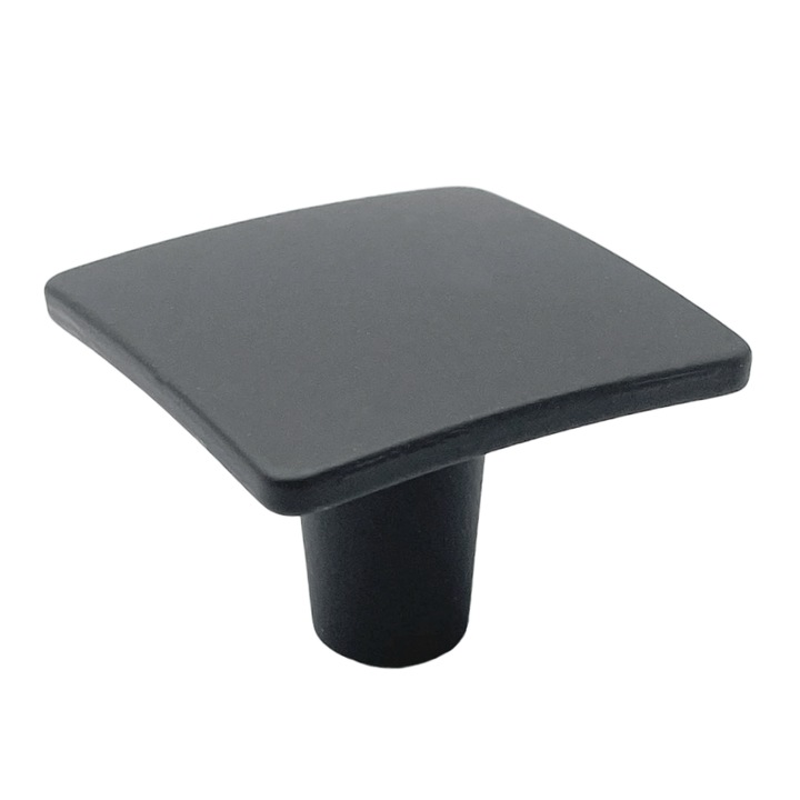 Buton pentru mobila Adan, finisaj negru cobalt, 32x32 mm