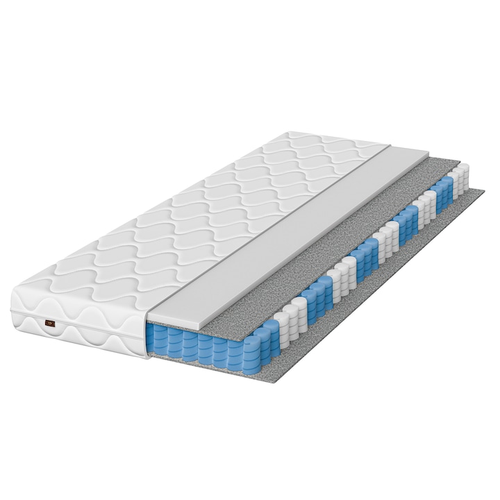 GOLF hibrid matrac 80x200x14 cm egyedi rugós H2 huzattal