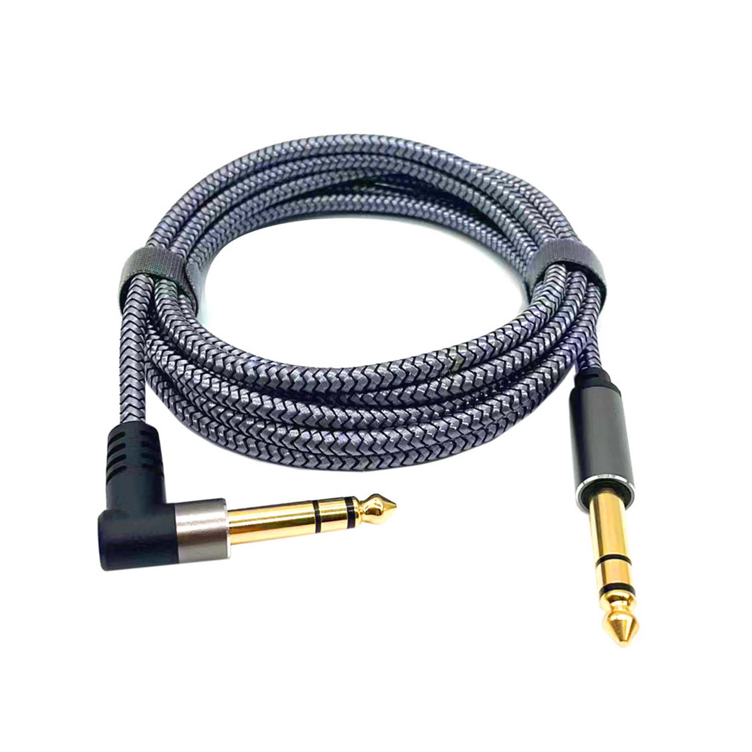 ec melodiカラビナ Cablu instrument pentru chitara, ZXJDN®, 6, 35 mm, 2, 5 m, gri