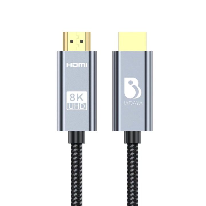 Кабел HDMI2.1, 8K60HZ/4K120HZ, 48Gbps, 3D, 3m, черен/сребрист