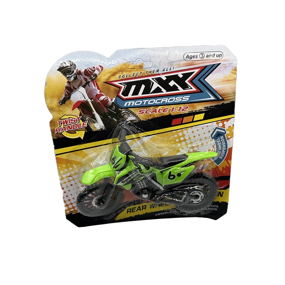 Motocicleta de jucarie, MXX Motocross, + 3 ani, scara 1:12, 19 cm
