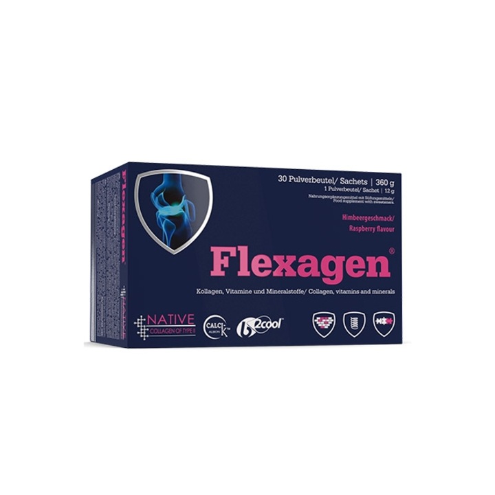 Vitamine Si Minerale, Olimp, Flexagen, Zmeura, 12g