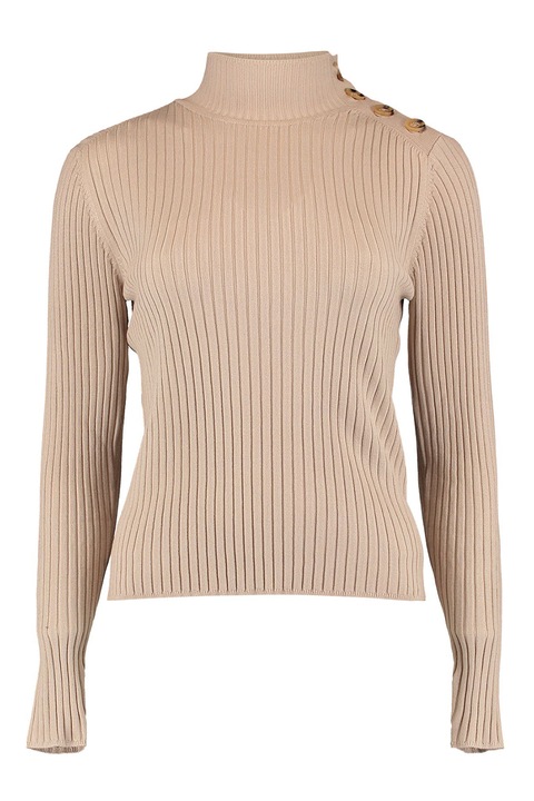 Hailys, Pulover cu decolteu la baza gatului, Bej