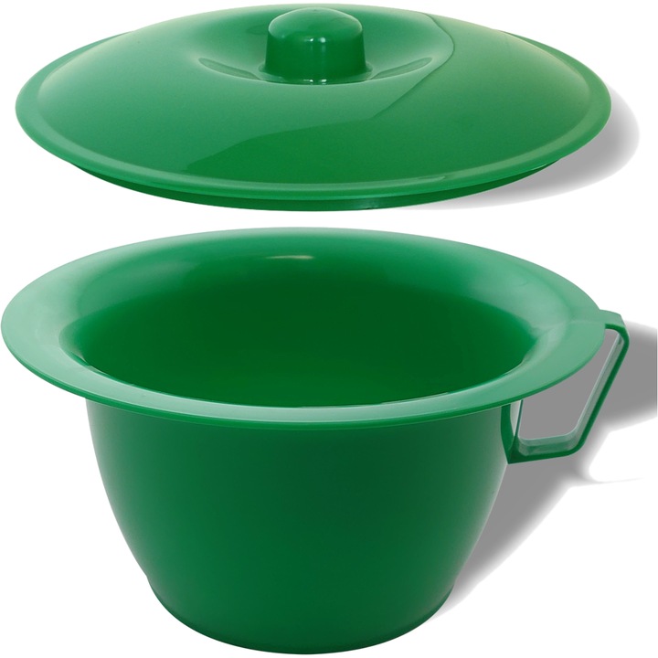 Биде за възрастни Artgos, с капак, 24x12.5cm, зелено