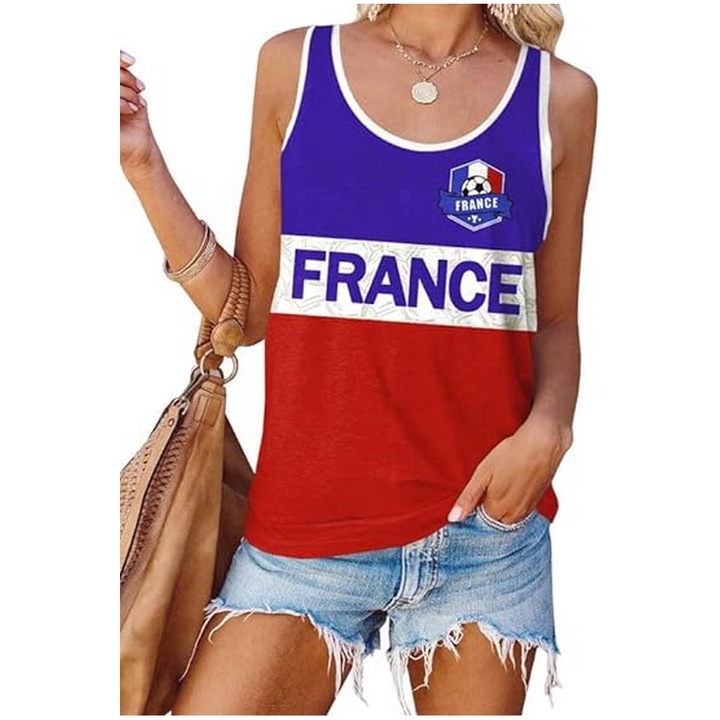 Többszínű női focimez Nyári Világbajnokság Franciaország, xl-es méret, Mainfini