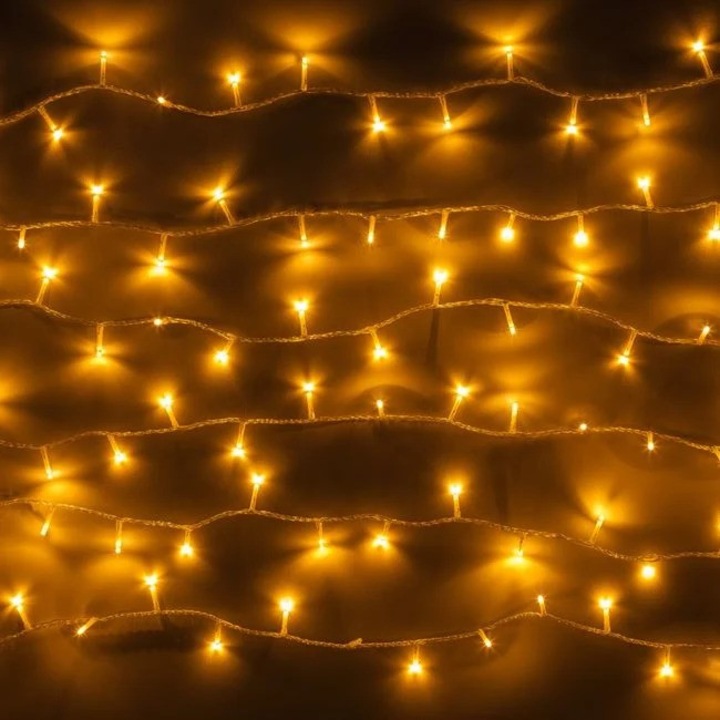 Nyland® lámpa telepítés 100 LED izzóval, kihúzható 6,07 m - extra meleg fehér