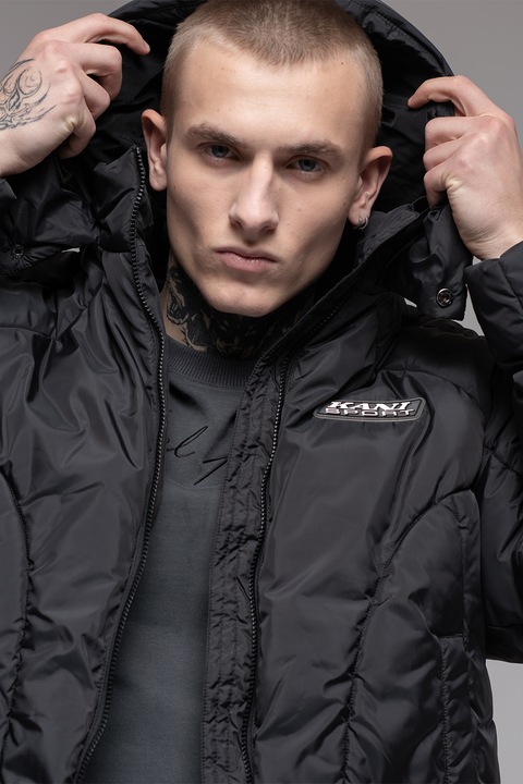 Karl Kani, Geaca matlasata cu gluga, Negru