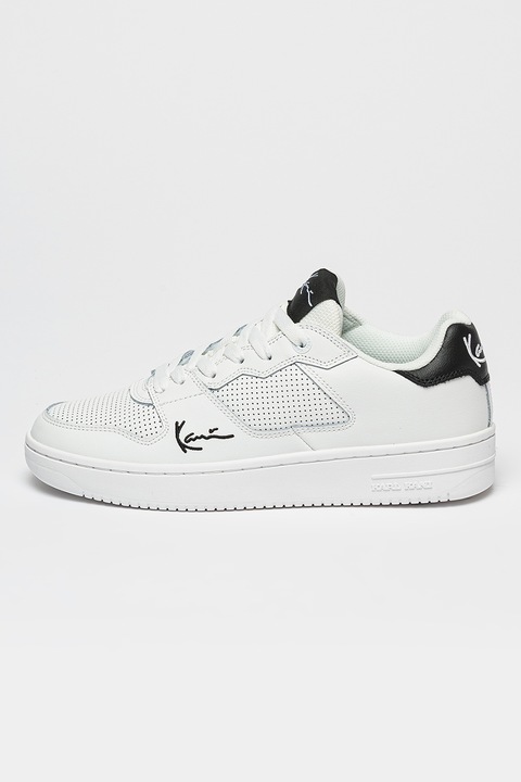 Karl Kani, Perforált bőrsneaker, Fehér/Fekete
