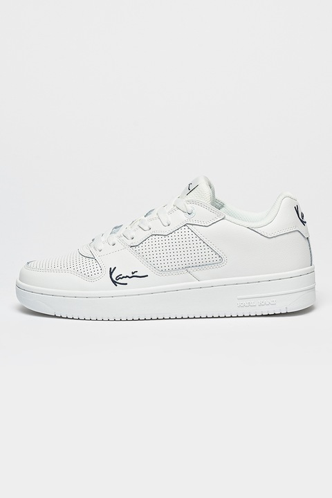 Karl Kani, Bőrsneaker logós részletekkel, Fehér