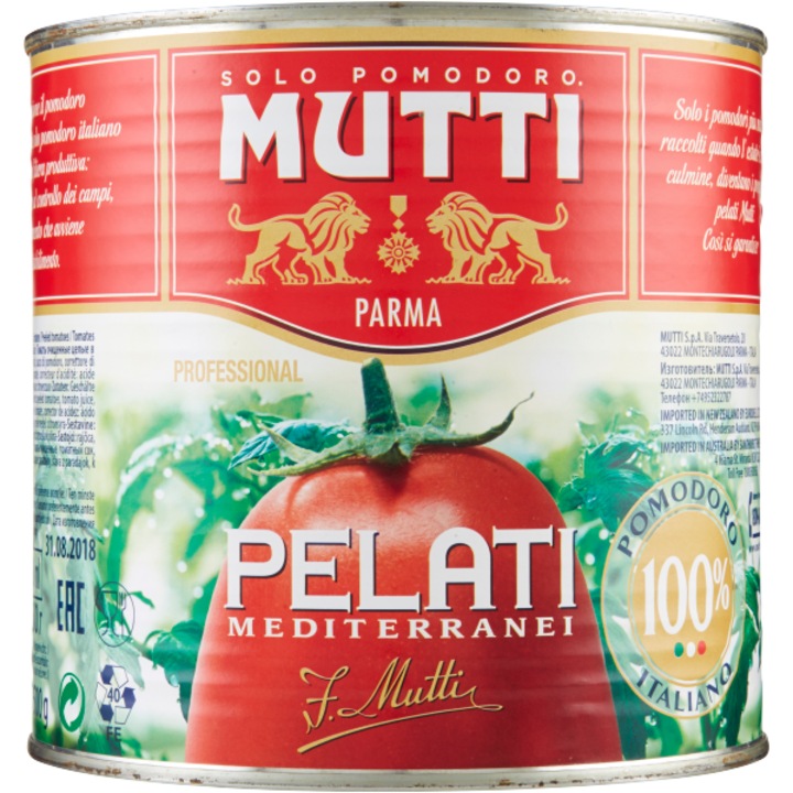 Conserve de rosii decojite, Mutti Parma, 2.5kg