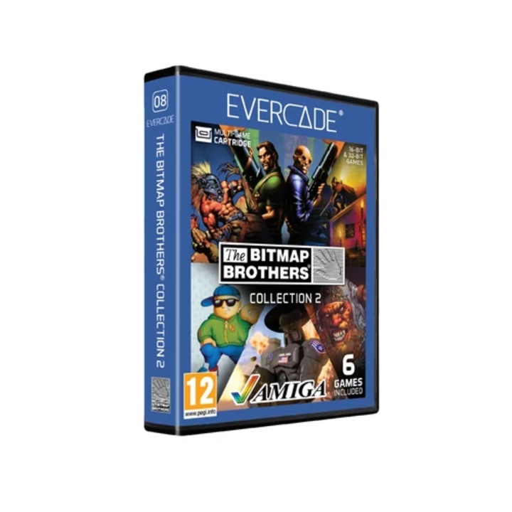 Evercade C8, The Bitmap Brothers Collection. 2, 6in1, Retro, Multi Game, Játékszoftver csomag