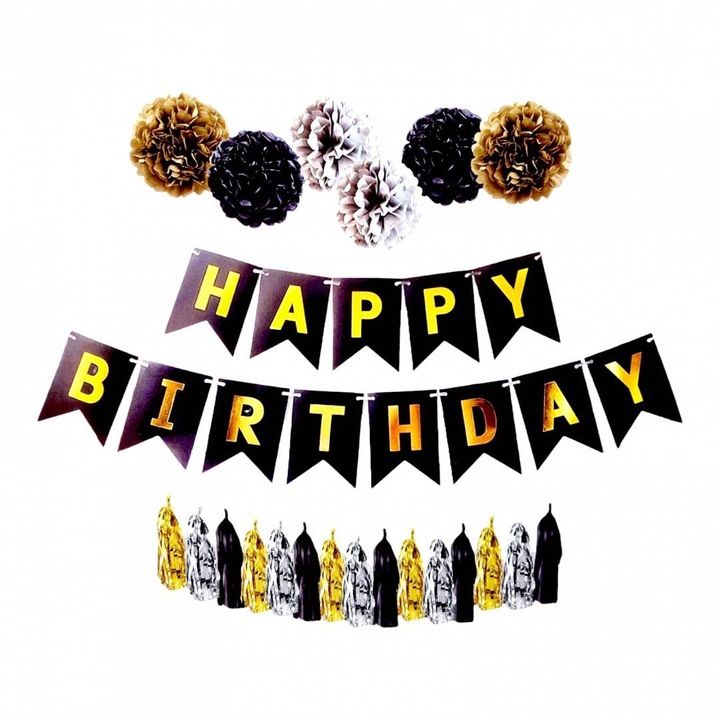 Парти декорация Happy Birthday 34 бр