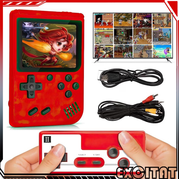 Consola Portabila de Jocuri Retro EXCITAT® –800 de Jocuri Clasice