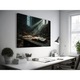 Tablou Canvas - Carte deschisa intr-o camera prafuita [Open Book In Dusty Room] - 90x140 cm