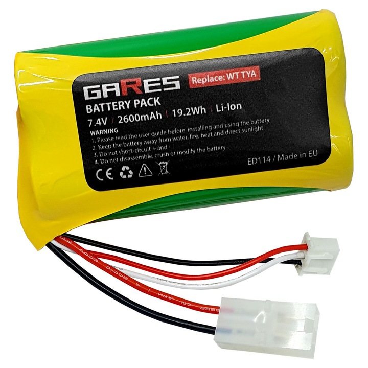 Baterie Gares, 7.4V 2.6Ah, compatibil cu WLTOYS TAMIYA