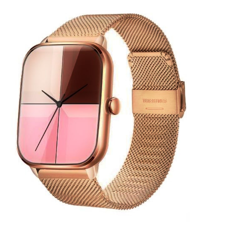 Ceas SmartWatch VALA® GTS8 AMOLED, 1.95 inch ULTRA AMOLED, Inteligent, Apel Bluetooth, HD, Multi Sport, Ritm Cardiac Multi Point, SpO2, Tensiune, Oxigen, Autonomie 7-15 zile, Negru