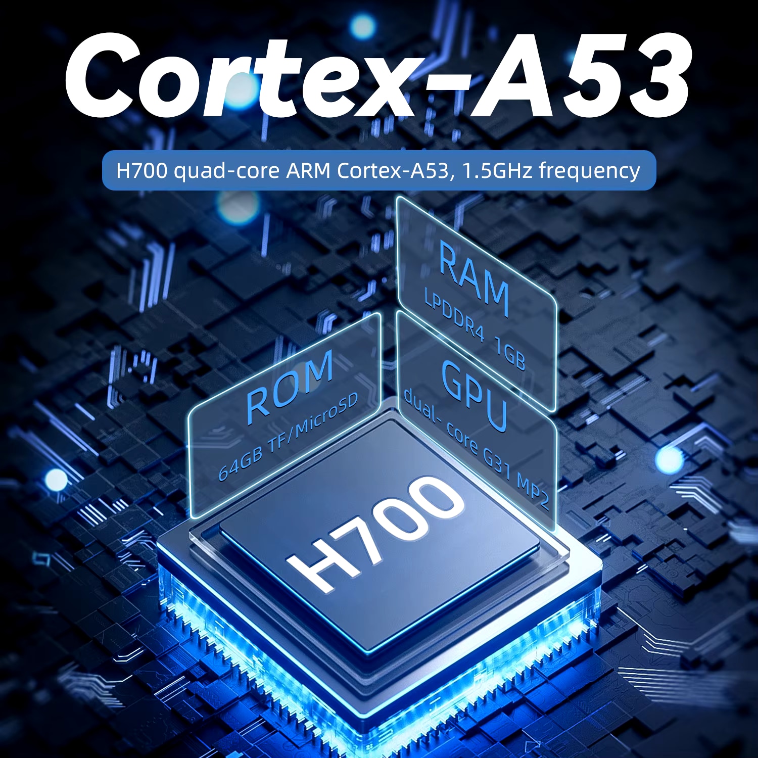 Consola retro portabila ANBERNIC RG40XX H cu jocuri, quad core Cortex-A53 1.5GHz, 1GB LPDDR4, IPS LCD 4" 640x480, 3200 mAh, WiFi 5, Bluetooth 4.2, negru